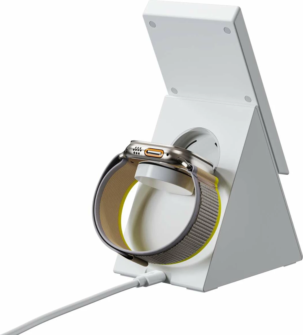 Brezžična 3-v-1 postaja za polnjenje Choetech T600, 15 W, bela