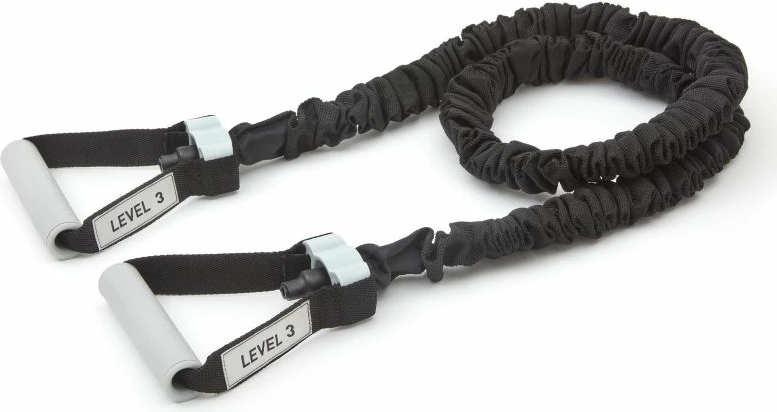 Zgibna elastika za fitnes, Reebok, črna