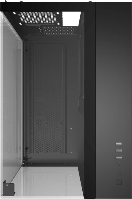 Računalniško ohišje Darkflash TH285M, Midi Tower, za matično ploščo M-ATX/ITX, kaljeno steklo, črno