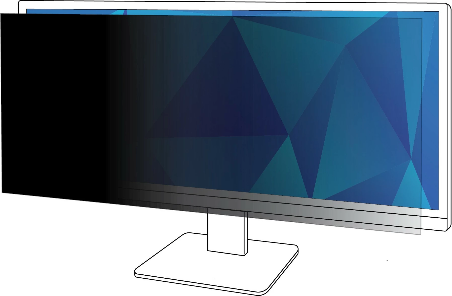 Filtar za zasebnost 3M PF290W2B za 29,0-palčni monitor, 21:9, črn