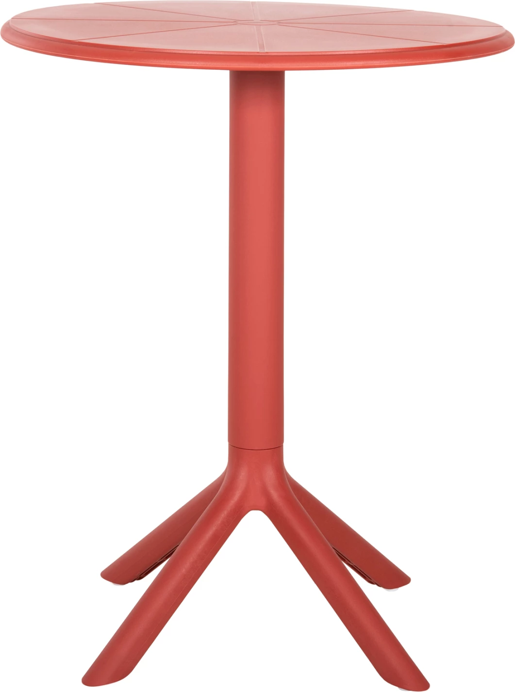 Okrogla polipropilenska miza TERRIN FH6124.16 rdeča Φ61x77Hcm