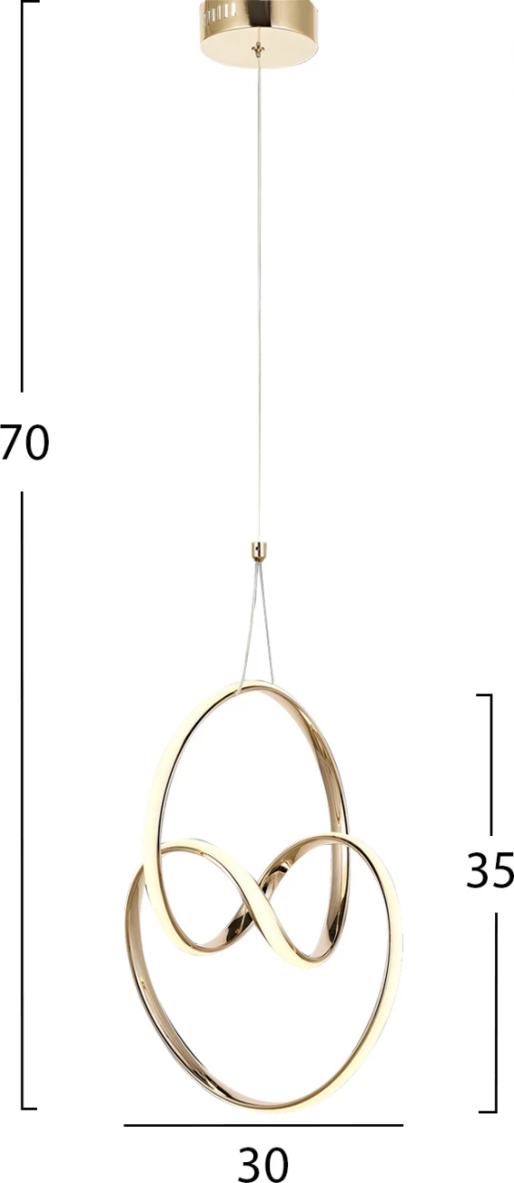 Stropna svetilka FH7509.02 30x30x70 cm