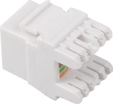 Priključek RJ45, Cat.5e, 180°, bel, Lanberg