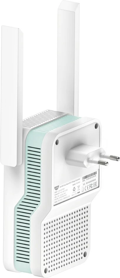 Mesh Wi‑Fi ponavljalnik CUDY RE1500, Wi‑Fi 6, 1201 Mbps, bel