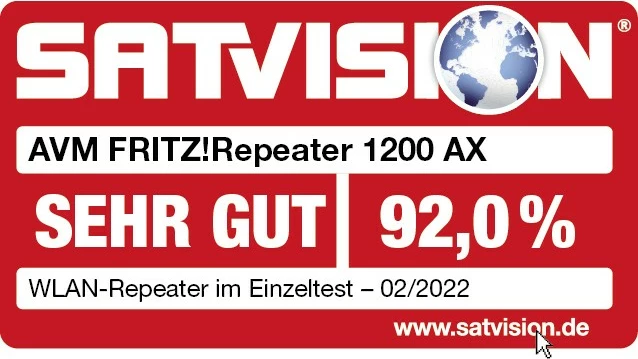 Ponavljač AVM FRITZ! 1200 AX, 3000 Mbit/s, Wi‑Fi 6, bel