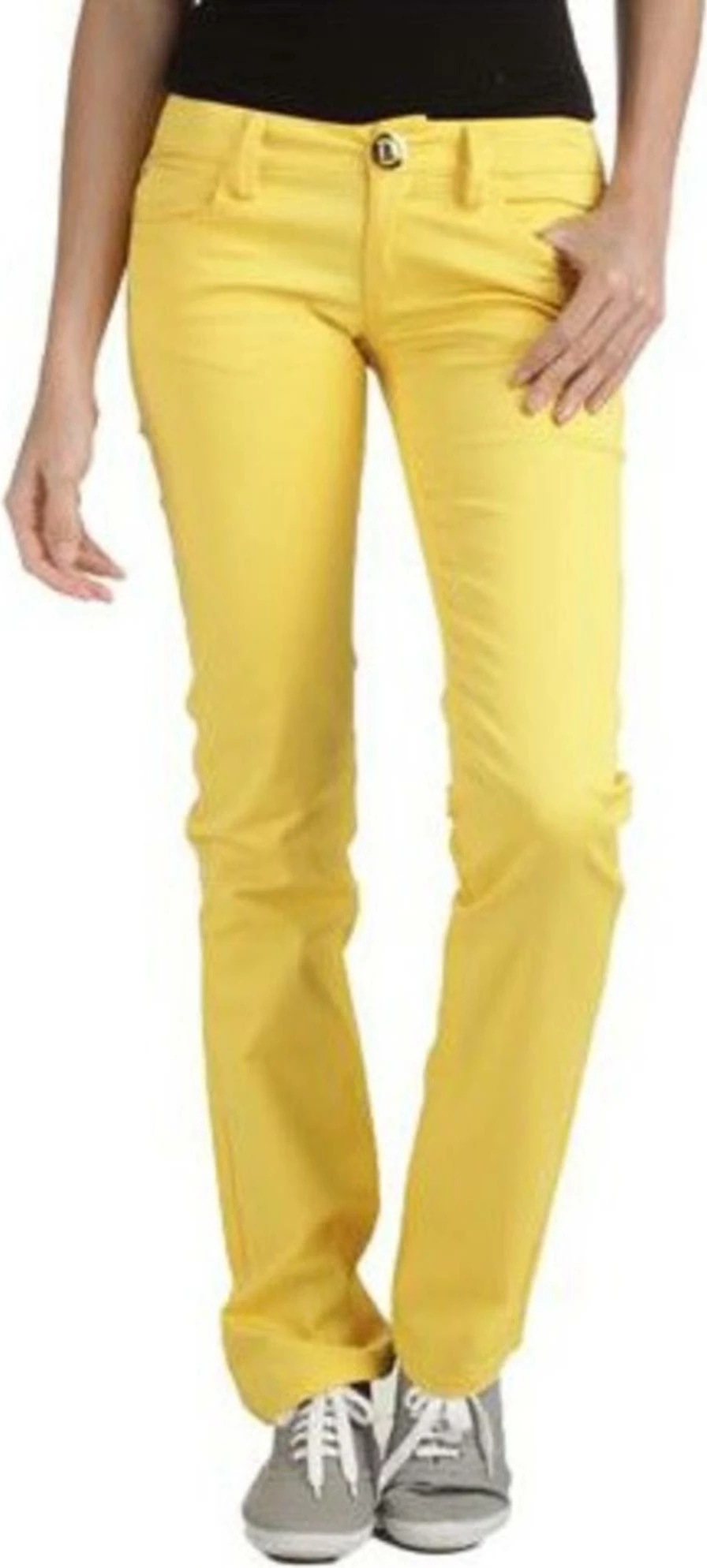 Ženske hlače PHARD, rumene