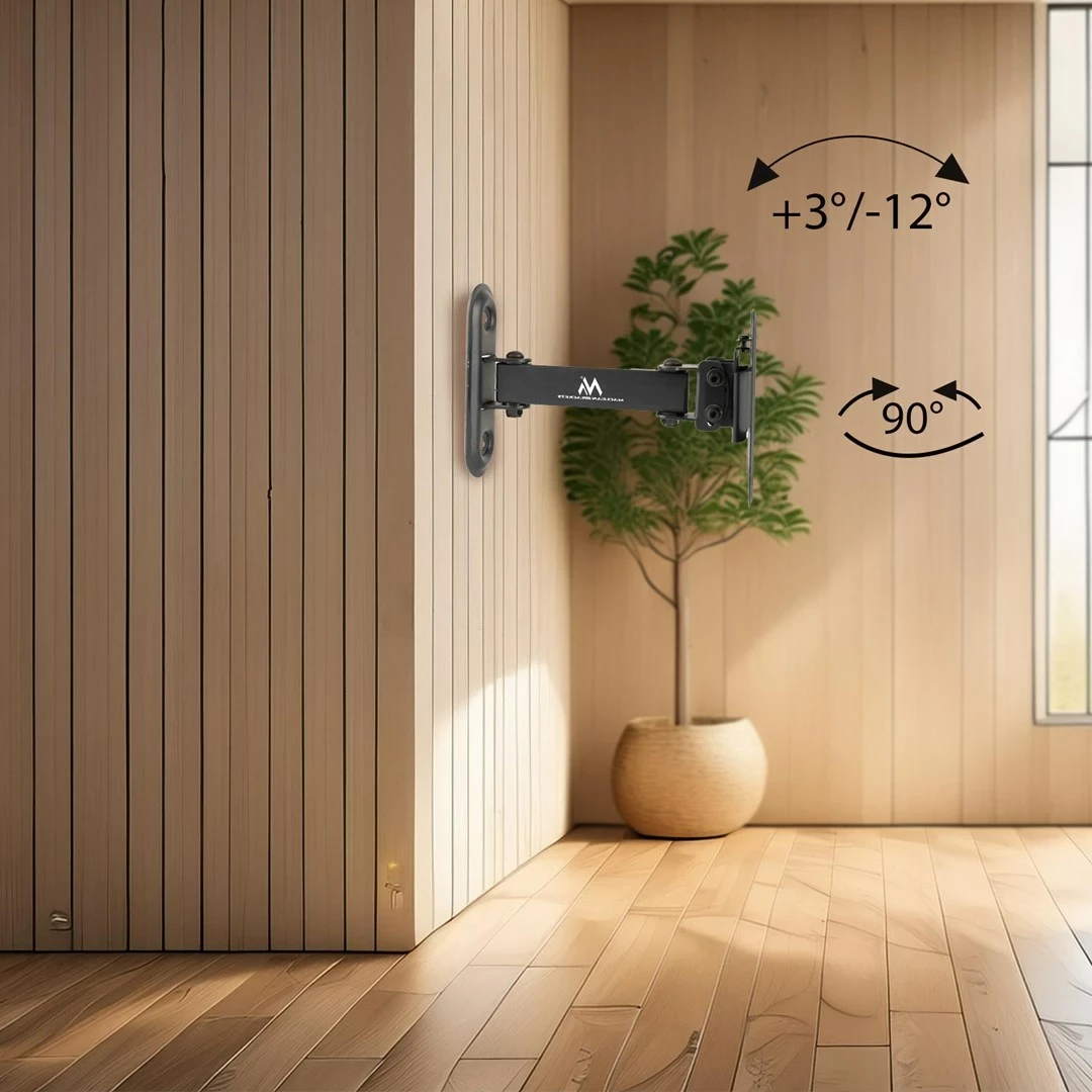 Stenski nosilec za TV/monitor Maclean MC-416, 13"–32", črn