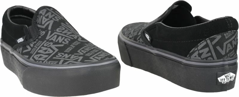 Nizke platformne superge 66 Classic Slip-On za ženske, Vans, črne