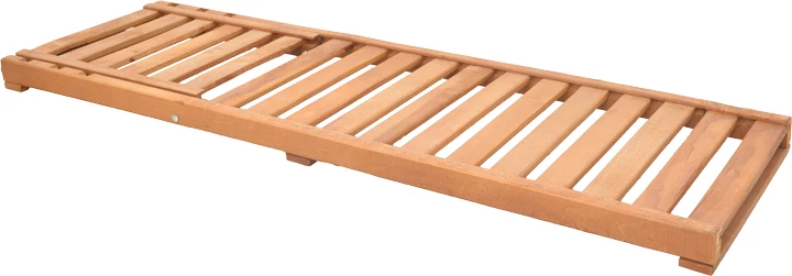 Ležalnik iz hrastovega lesa Specta, rjava, 60x190x50 cm