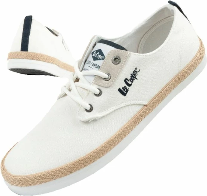 Kopalne čevlji Lee Cooper, moški, bele