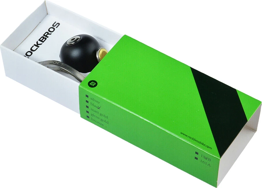 Zvonček za kolo Rockbros 15-1BBK retro, črn