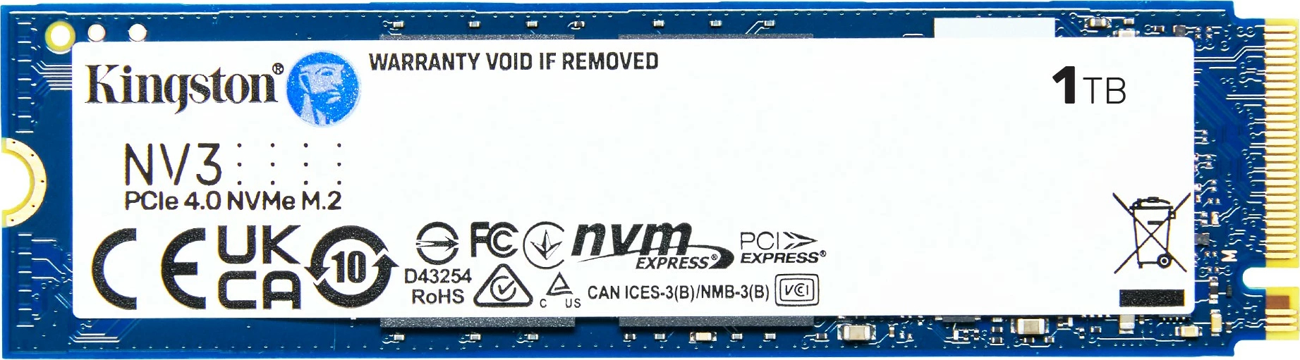 SSD Kingston NV3, 1 TB, M.2, 6000 MB/s