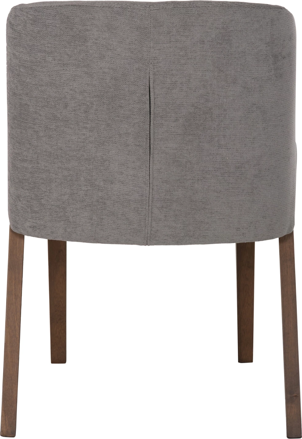 Jedilni stol Radder FH9749 iz kavčukovca v barvi oreha-siva tkanina 50x53x77Hcm, set 2 kosov