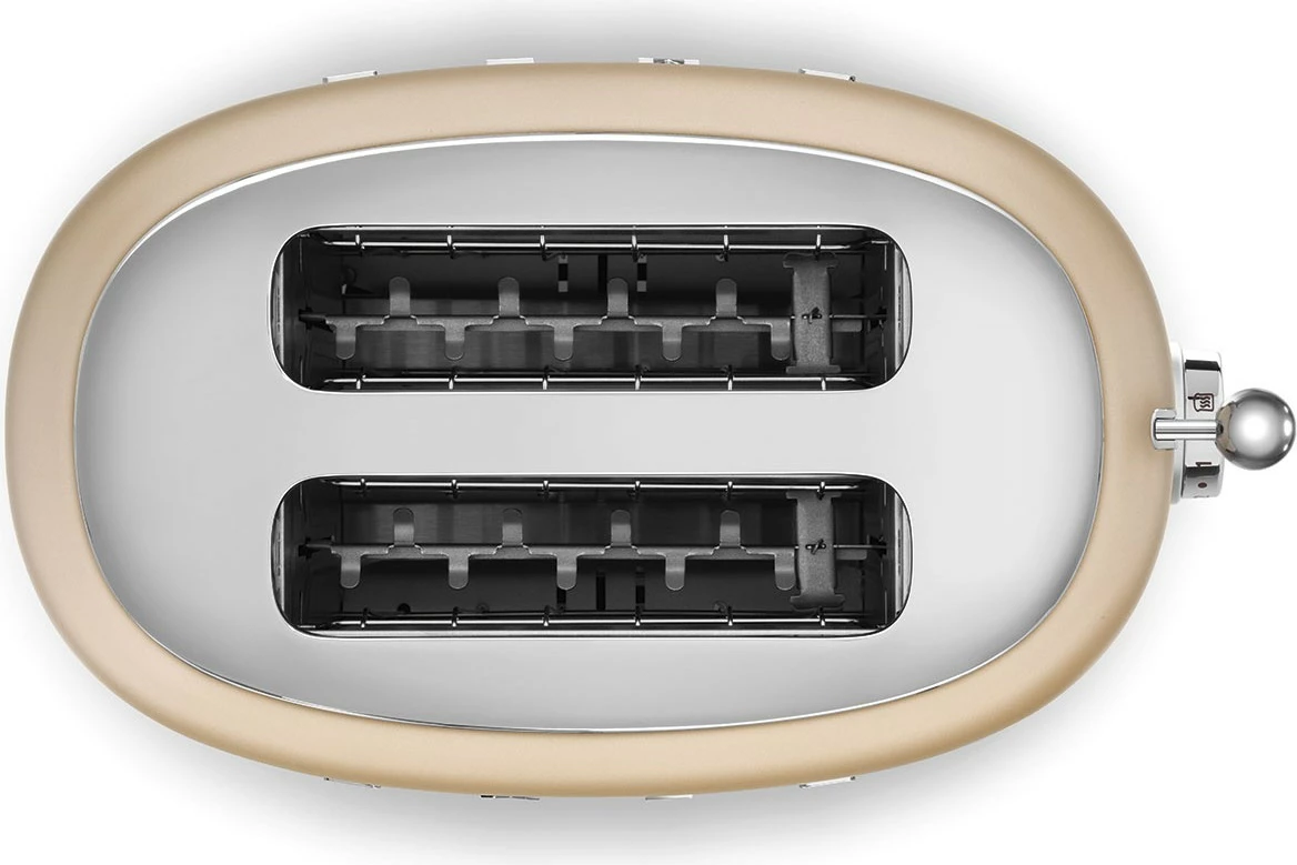 Toster SMEG TSF01CHMEU, 2 rezini, 950 W, zlato/champagne