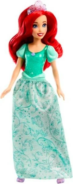 Punčka Disney Princess Ariel, Mattel HLW02/HLW10, z zeleno obleko