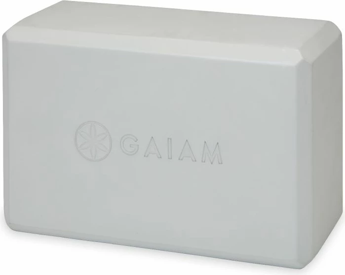 Joga blok GAIAM, siv