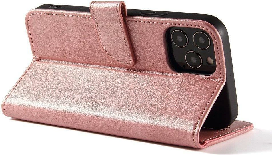 Ovitek z magnetom, z ovitkom in stojalom, rožnat — Hurtel Magnet Case za Samsung Galaxy A73