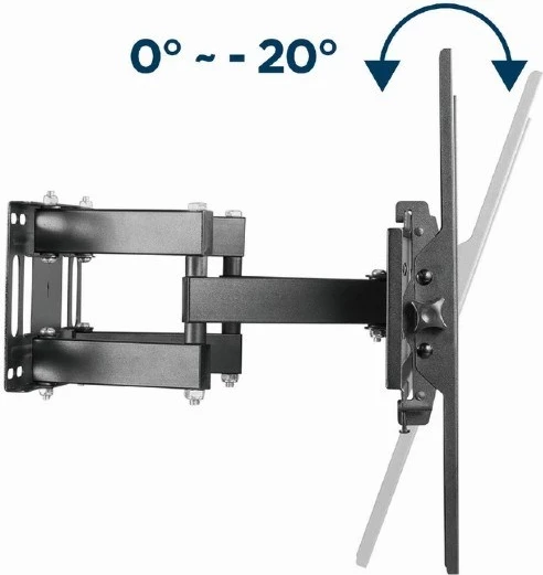 Stenski nosilec za TV do 70'', GEMBIRD WM-70ST-01, črn