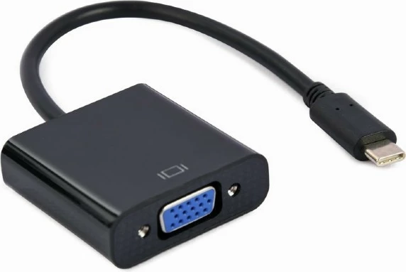 Adapter USB-C na VGA, Gembird A-CM-VGAF-01, 1080p 60Hz, črn
