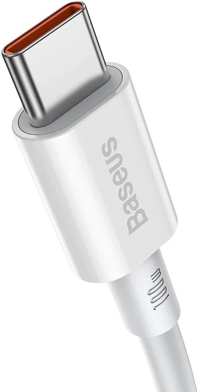 USB-C na USB-C kabel Superior, Baseus, 1 m, 100 W, bel