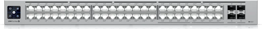 Zmogljiv L3 switch z 2,5G Ethernet in PoE, Ubiquiti USW-PRO-MAX-48-POE, siva