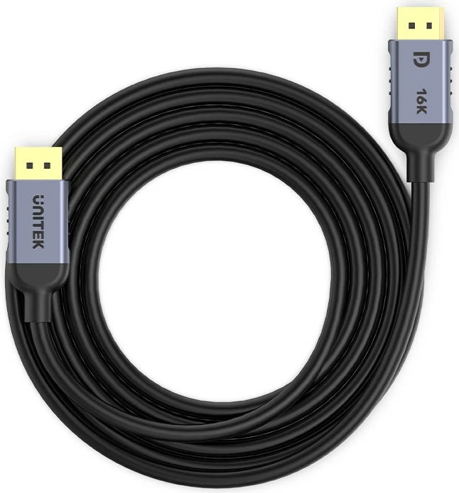 Kabel DisplayPort, UNITEK C1628GY01-2M, 2 m, siv