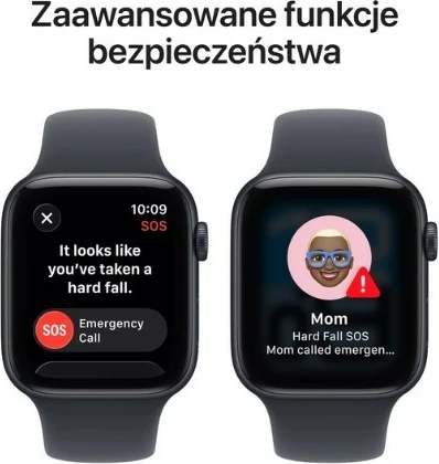 Pametna ura Apple Watch SE 3, 44 mm, GPS, aluminij, midnight, športni pašček M/L