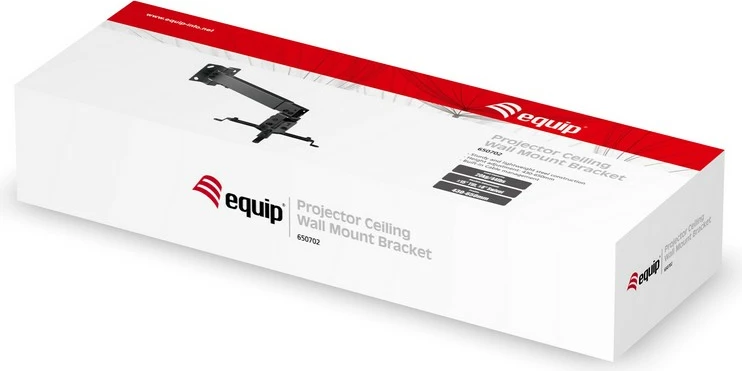 Nosilec za projektor EQUIP, črn, stenski, 20 kg