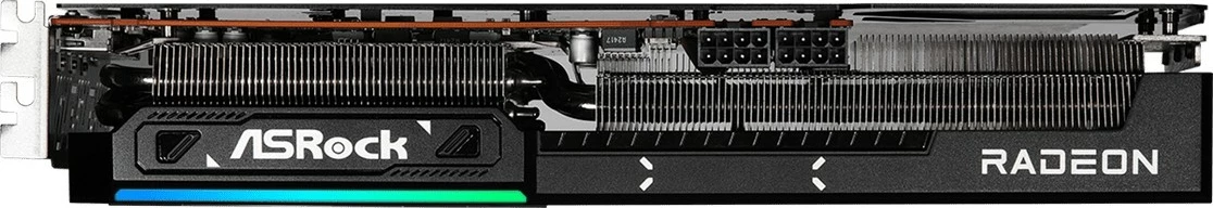 Grafična kartica ASRock Radeon RX 9070, 16 GB GDDR6, PCI Express x16 5.0, črno-siva
