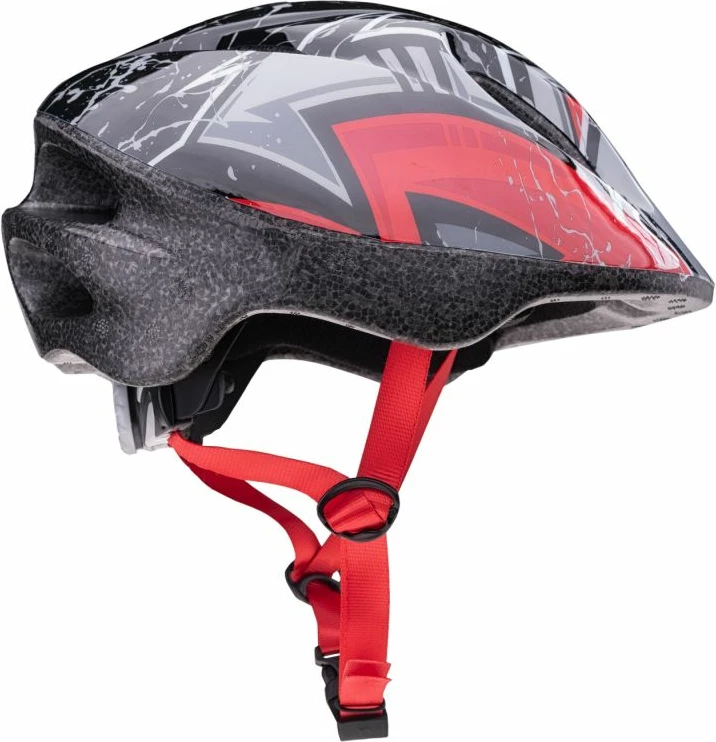 Kolesarska čelada za otroke Coolslide, črno-rdeča