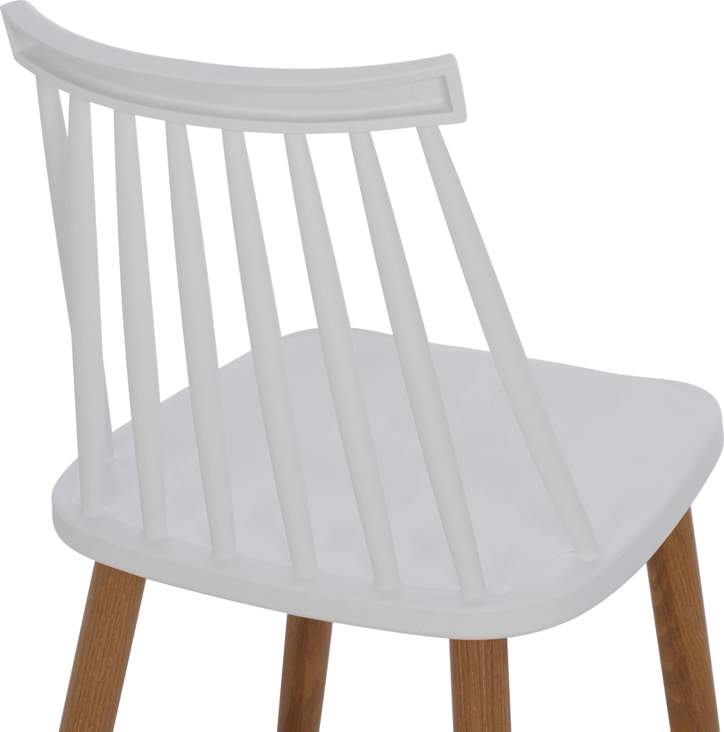 Barski stol FH9300.01 bele barve srednje višine 43x45x97Η, set 2 kosov