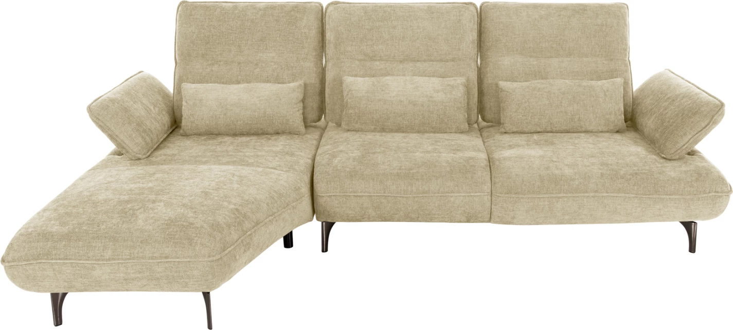 Kotna (leva) raztegljiva sedežna garnitura CONVERT FH3268.01L v ecru tkanini 283x188x100Hcm