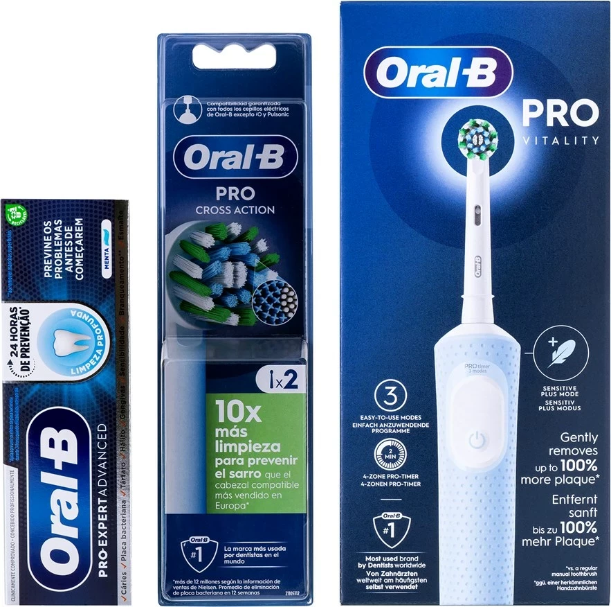 Električna zobna ščetka Vitality Pro D103, Braun Oral-B, modra