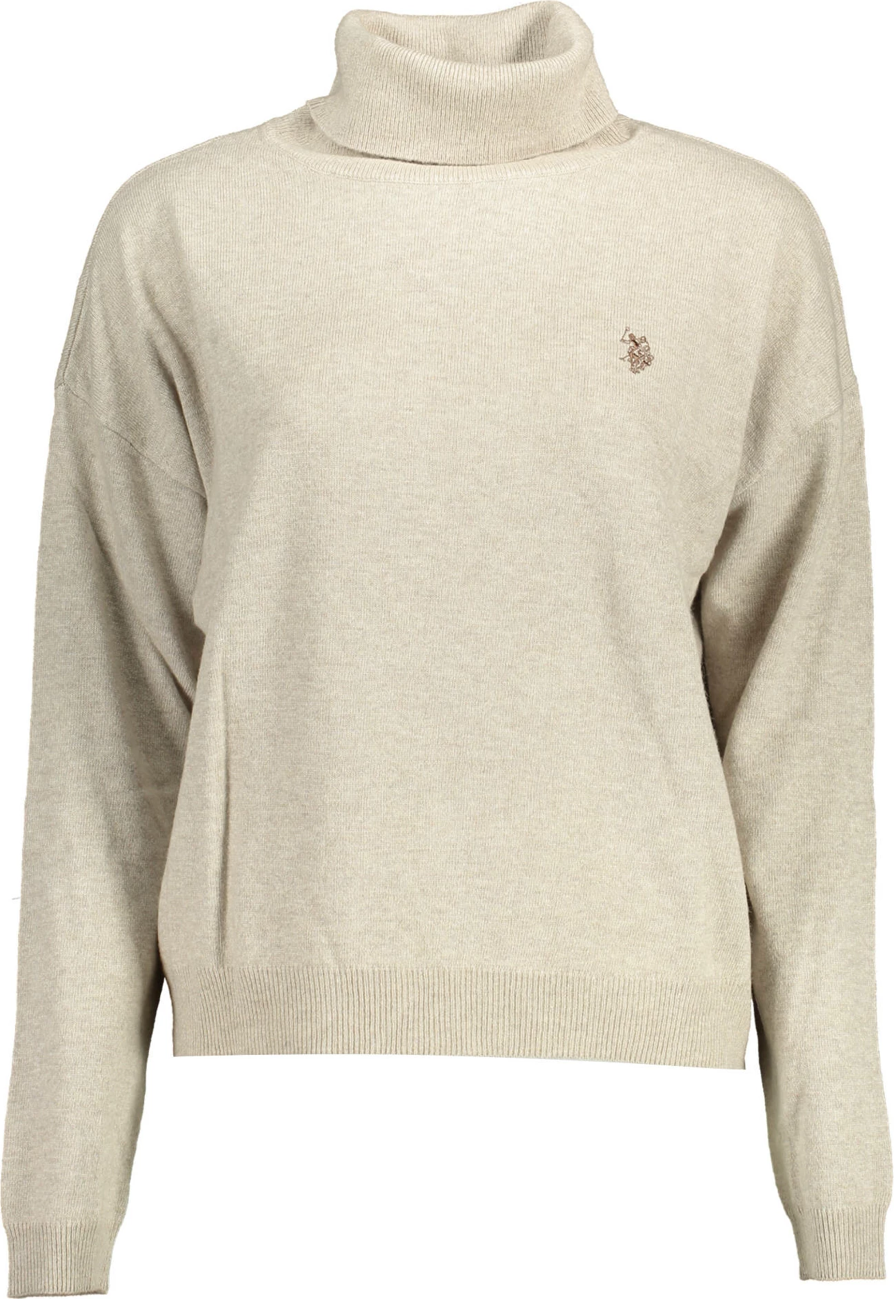 Polo pulover z visokim ovratnikom, U.S. POLO, bež