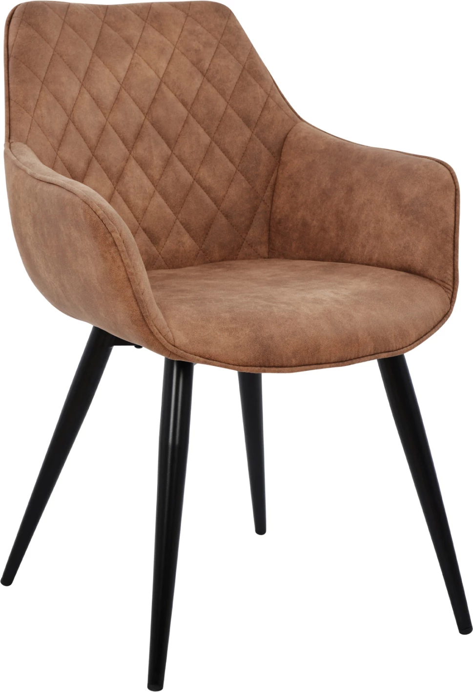Fotelj Mando FH8006.03 z rjavo tkanino Nubuck 60x60x84cm, set 2 kosov