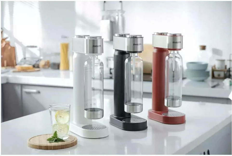 Saturator vode Philips GoZero ADD4902WH/10, 1 L, inox, bel