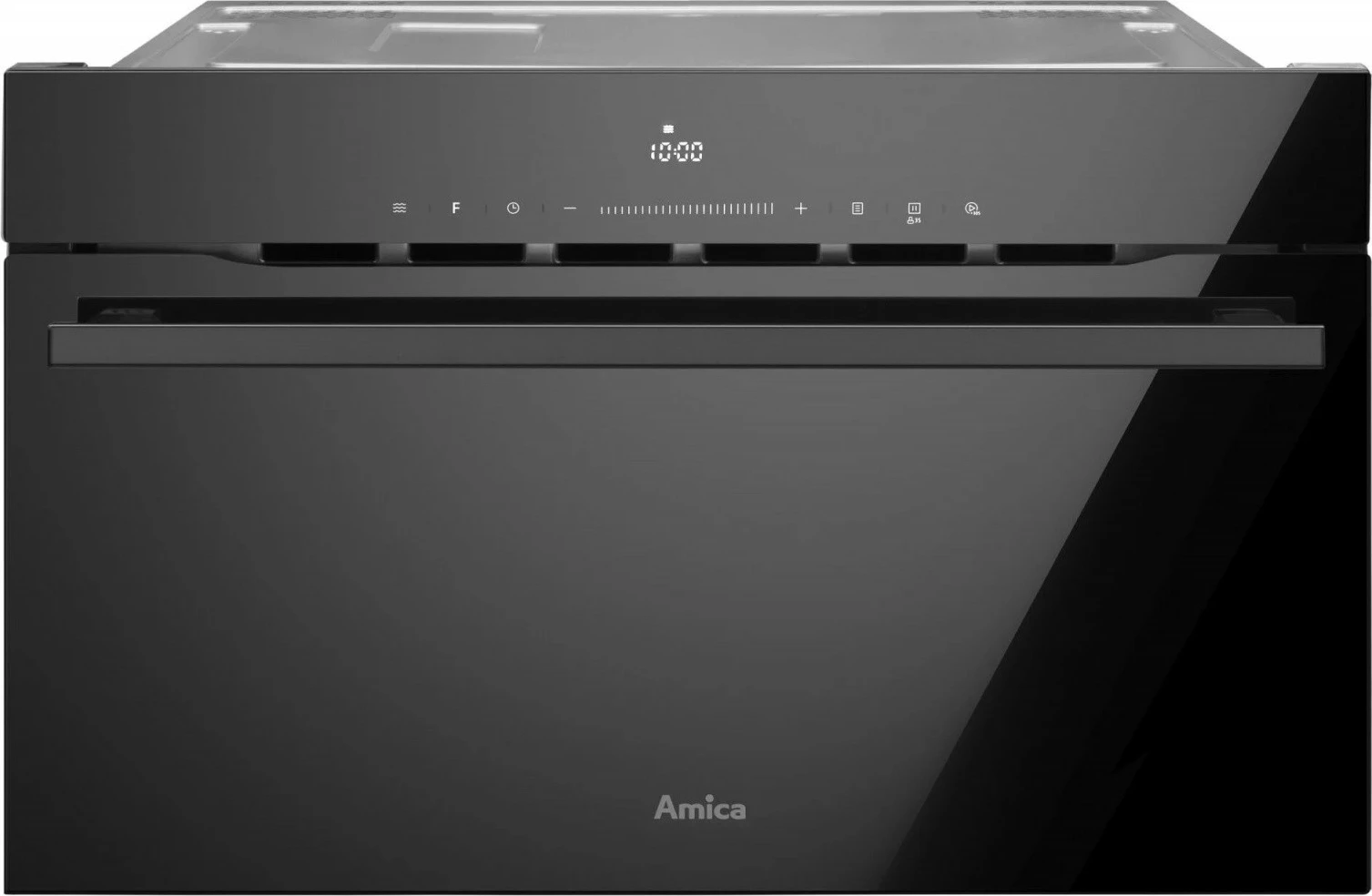 Vgradna mikrovalovna pečica Amica AMMB34E1GVB, 34 l, 900 W, grill 1100 W, črna