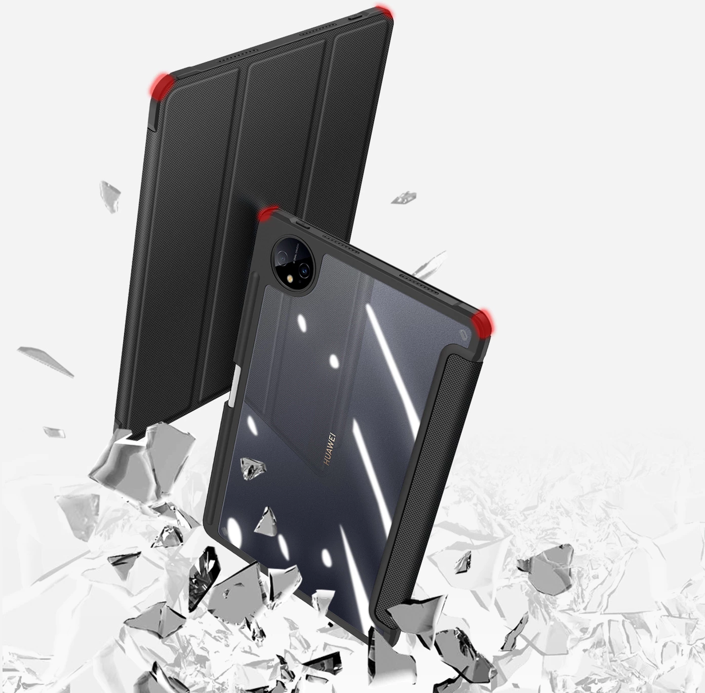 Ovitek za tablico Dux Ducis Toby za Huawei MatePad Pro 11'' (2022), z oporo, samodejno spanje, črn