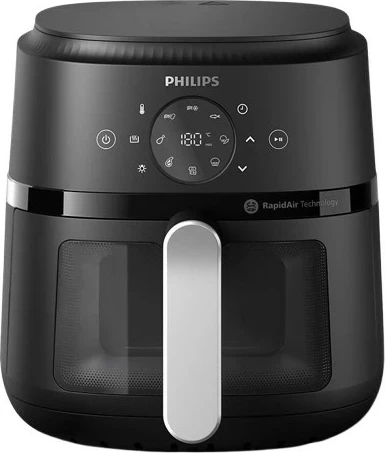 Friteza na vroč zrak Ovi Mini 2000 Philips NA221/00, črn