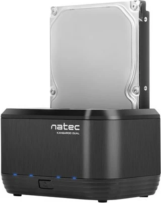 Docking postaja za HDD/SSD 2,5'' + 3,5'', USB 3.0, črna, Natec Kangaroo Dual NSD-0955