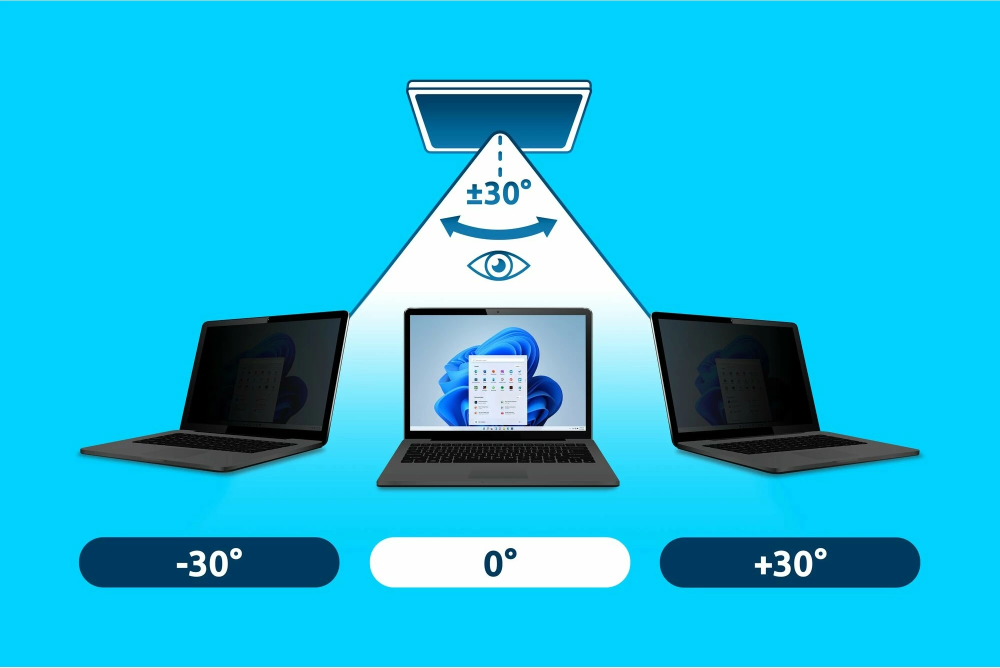 Filter zasebnosti za prenosnik 14", 16:9, snemljiv, anti-modri, protiodseven
