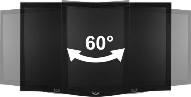 Stenski nosilec za monitor ARCTIC W1A, 20 kg, 33 cm (13"), 109,2 cm (43"), 75 x 75 mm, 100 x 100 mm, črn