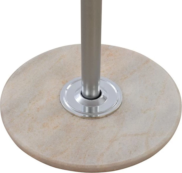 Stojalo za klobuke/plašče iz kovine FH0038.40 vrtljivo srebrno z marmorjem '37x170cm