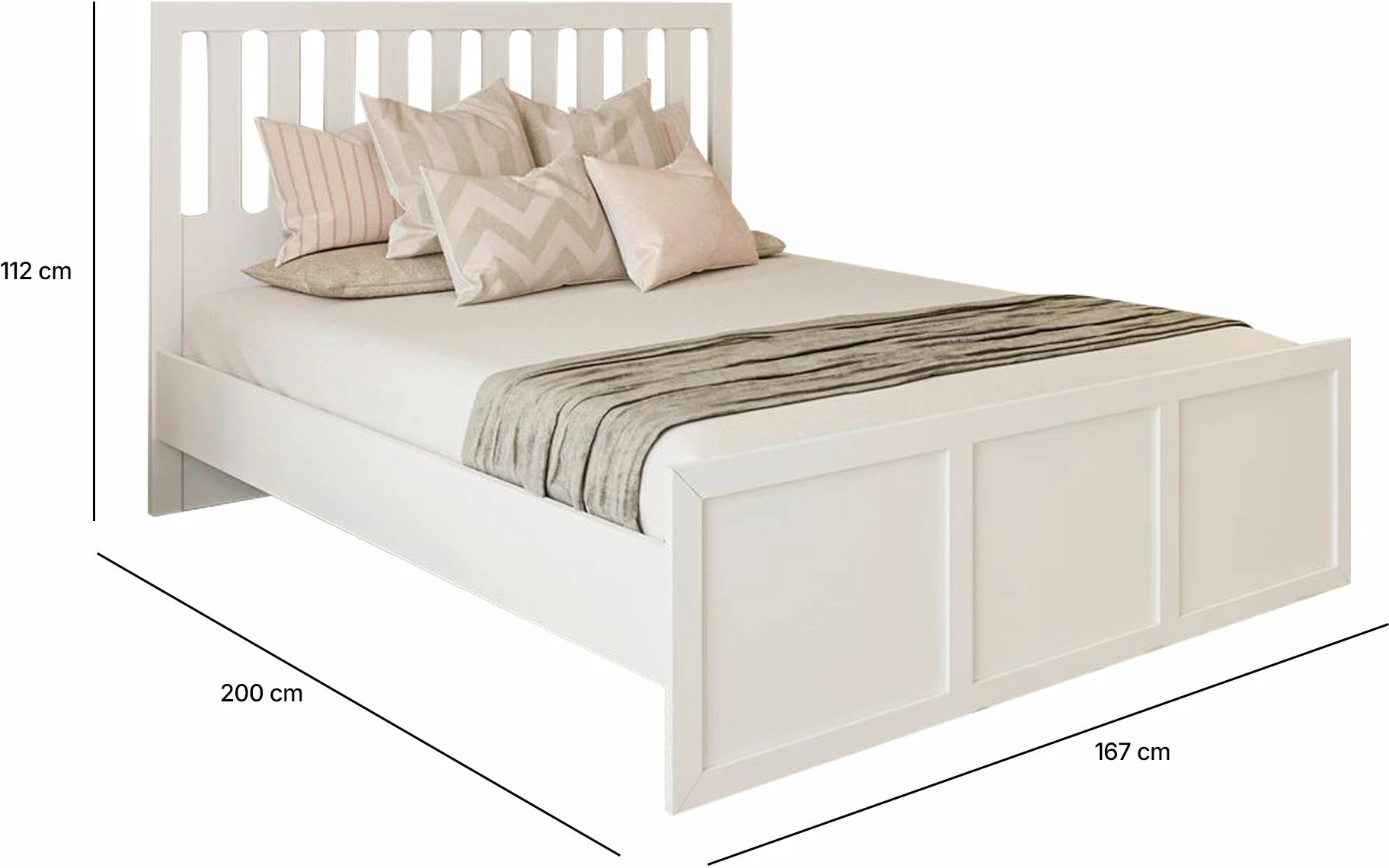 Set sobe za mladostnike, mat bela, Skye Decor, Rb-168-01-006-01