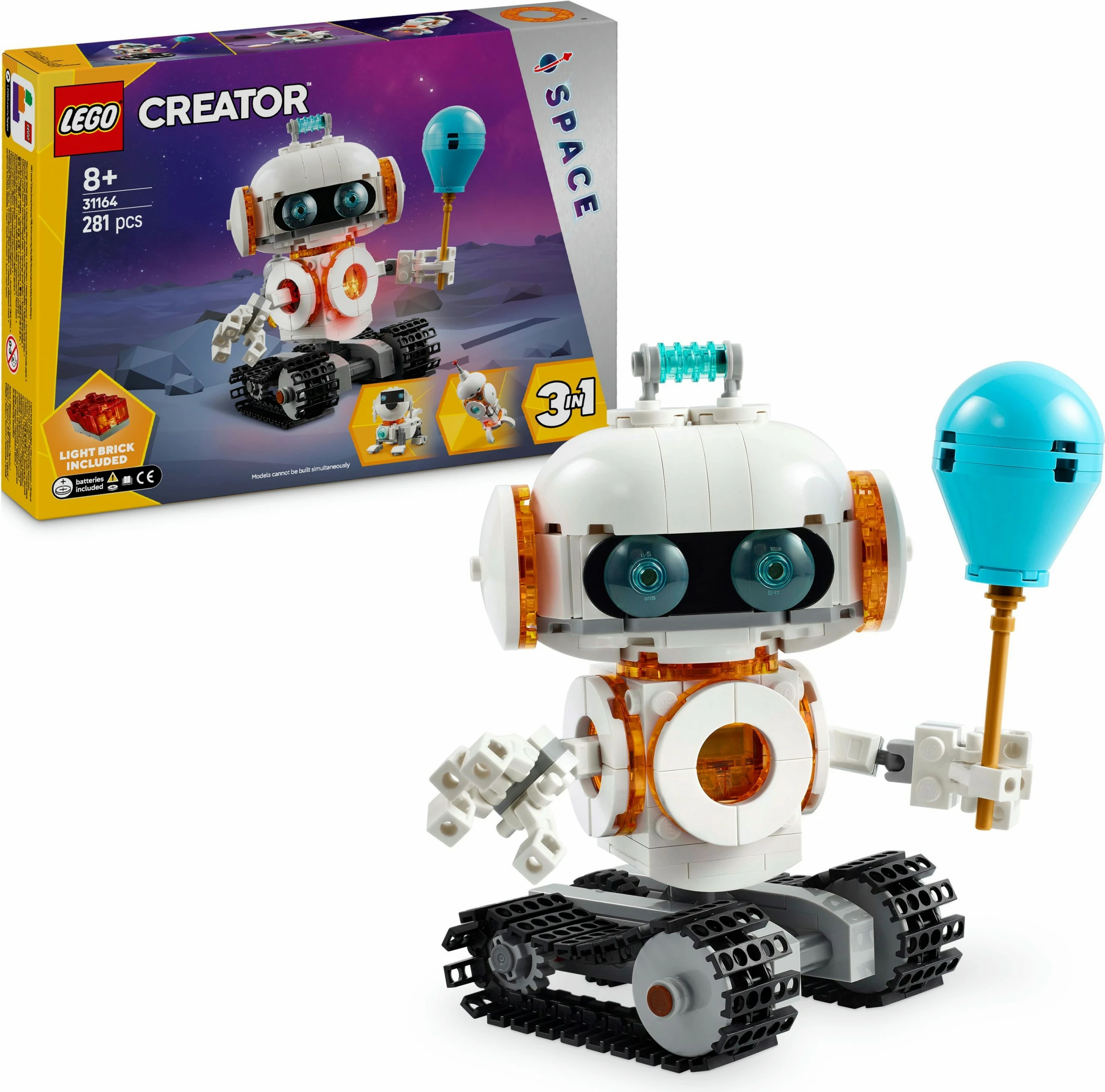 Robot iz vesolja, set LEGO Creator 3 v 1 31164, 281 delov
