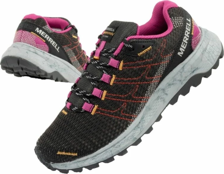 Športne atletske copate Merrell Fly Strike, ženske, črne in večbarvne