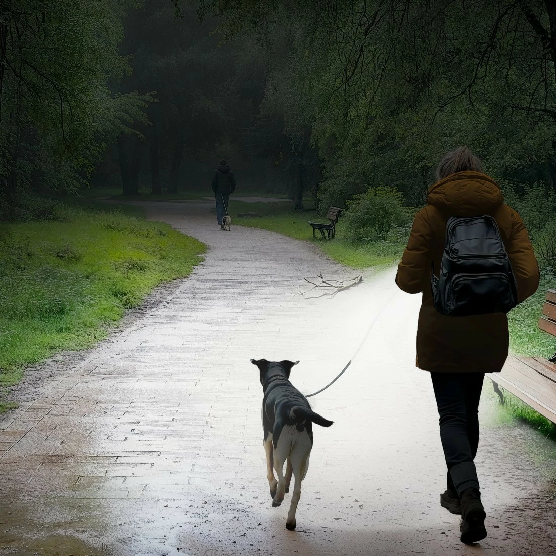 Ročna svetilka, 120 lm, 50 m, 3 načini Hama FL100, srebrna