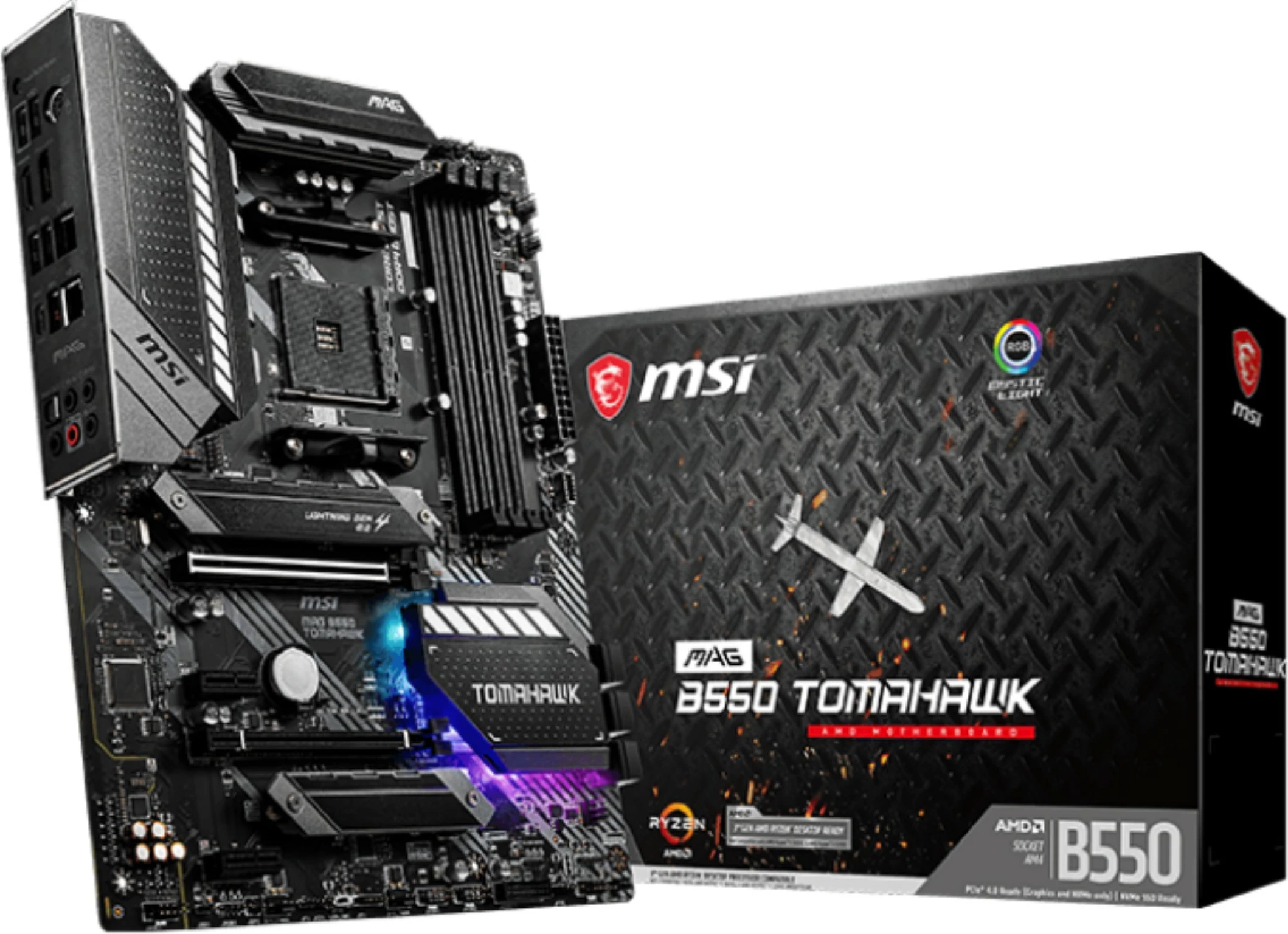 Matična plošča MSI MAG B550 Tomahawk, Socket AM4, DDR4-SDRAM, 128 GB