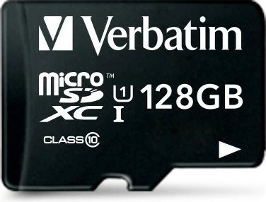 Kartica MicroSDXC 128 GB, Class 10, UHS-I, črna - Verbatim