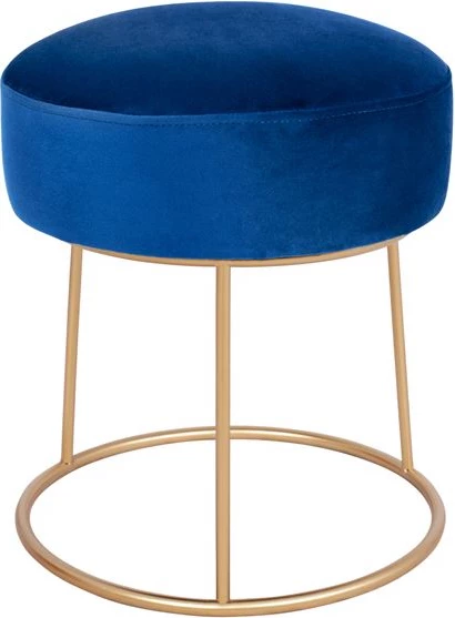 Stol Karlo FH8411.08 moder z zlato osnovo 36x38 h cm